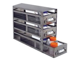 Upright Freezer Drawer Rack for Storage Bottles2 3/4"H; 3 Drawers, area/drawer: 20 5/8" x 4 1/2"