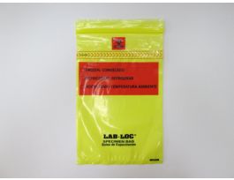 BAG SPECIMEN 6X9 YELW RMV-BIO 3 WALL ZIP