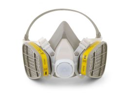 3M™ Half Facepiece Disposable Respirator Assembly 5203, Organic Vapor/Acid Gas, Medium 12 EA/Case