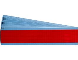 NEMA Wire Marker Permanent Adhesive Vinyl 0.5in H x 0.25in W Red PK/25 Crds