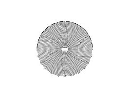 8" Chart 24-Hour, 0 to 500 F/C