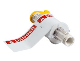 All Weather Permanent Adhesive Vinyl Labels for BBP85 Printer - 4" x 6" ANSI DANGER Header