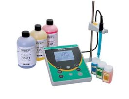 Benchtop pH Meter Kit with Probe, Stand, and pH Buffers