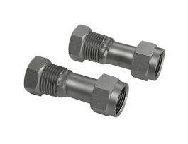 Threaded Adapter Fitting, M16x1 Female to NPT 1/2" Female; 2/Pk