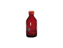 Brand 51395 UV-Blocking Low Actinic Media Bottle, 100 mL, 4/cs