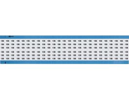 Numerical Wire Markers Repositionable Vinyl 0.75in H Legend: 106, 1250 Total