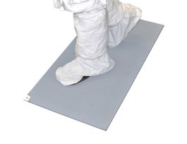 Adhesive Floor Mat with Multi-Layered Clean Films, 24" x 45", Gray; 4/cs