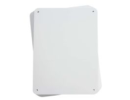 Blank Aluminum Signs, 7.625" H x 10.375" W, Pack of 10, White