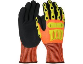 G-TEK  13G ORANGE SEAMLESS KNIT  SANDY NITRILE G