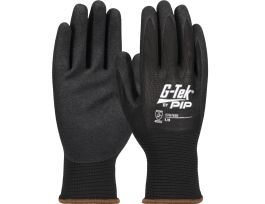 G-Tek® Seamless Knit Polyester Glove with Double-Dipped Nitrile Coated MicroSurface Grip on Palm & Fingers 2X
