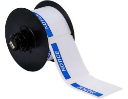 All Weather Permanent Adhesive Vinyl Labels ANSI NOTICE Header for B30 Printers - 2.25" x 3"