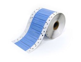 PermaSleeve Heat Shrink Wire and Cable Labels 1/4" Dia for 1" Small Core Printers - 2" White