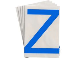 ToughStripe® Floor Marking Polyester 8 in Label Letter Z Blue 20/PK