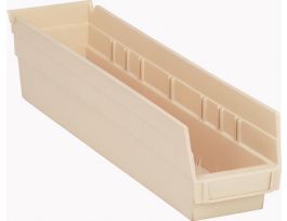 17 7/8INX 4 1/8INX 4IN SHELF BIN IVORY