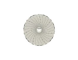 Chart Paper for 6" Circular Recorder; 7 day, 0 to 250F/C