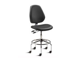 CHAIR TALL BACK CASTERS BK 24.5 TO31.5IN
