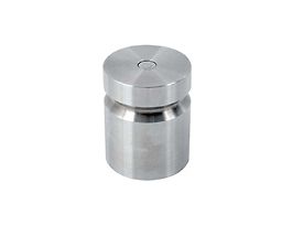 4 lb Class F Stainless Steel Test Weight with No Certificate, Cylindrical with Groove