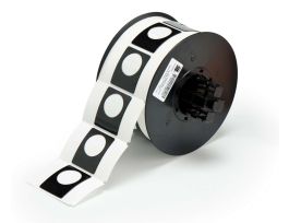 B30 Series Raised Profile Push Button Labels 1.5 in H x 1.2 in W Black 200/RL