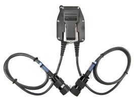 3M™ Peltor™ DUAL Push-To-Talk (PTT) Adapter Military Radios FL5701, with 6-PIN MIL-C-55116 Connector, 1 EA/Case