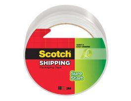 Scotch® Sure Start Shipping Packaging Tape 3450, 1.88 in x 54.6 yd (48 mm x 50 m)
