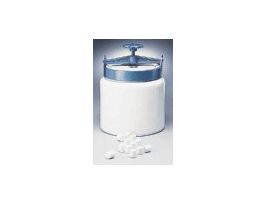 Alumina-fortified porcelain milling jar, 0.5 gal.