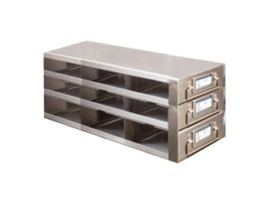 Upright Freezer Drawer Rack for 96/384-Well Plates, 96-Well Boxes, or Boxes w/ 2 1/8" Max H, 3 x 3 Array