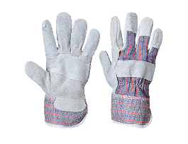 GLOVE CE COW SPLIT LEATHER RED X-LARGE