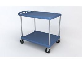 CART POLYMER 2 SHELVES