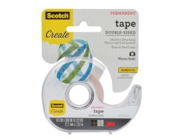 Scotch® Tape Double Sided 002-CFT, 1/2 in x 300 in