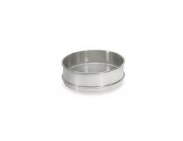 Receiving Pan with Fitted Rim for Nesting 8" Stainless Steel Sieves, Half Height