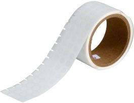 Polyester Chemical Resistant Laboratory Labels 0.375 in Dia White 3000/RL