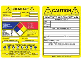 CHEMTAG Inserts, CHEMICAL NAME: TRADE NAME: CHEMICAL APPEARANCE: CAS NO: