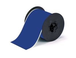 All Weather Permanent Adhesive Vinyl Label Tape for B30 Printers - 4" Blue