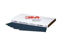 3M™ Wetordry™ Abrasive Sheet, 02623, 1500, heavy duty, 5 1/2 in x 9 in, 50 sheets per carton, 5 cartons per case
