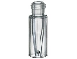 Vial, 0.2 mL, TPX PMP with Fused Glass Micro Insert, 9 mm Short Thread; 1000/pk