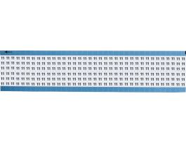 Numerical Wire Markers Permanent Adhesive Vinyl 0.75 in H Legend: 11, 1800 Total