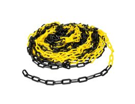 BradyLink Warning Chains, Black/Yellow, 2" W x 100' L, Polyethylene
