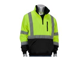 Class 3 1/4 Zip Sweatshirt, Black Bottom, Water Repellent