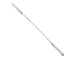 Nickel/SS Lab Spatulas with 1.63" Flat Rounded Ends; 3/Pk