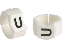 ClipSleeve Wire Markers Size 45 Nylon 0 AWG - 0 AWG, U Pack of 50 Pieces