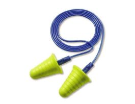 3M™ E-A-R™ Push-Ins™ Earplugs 318-1009, with Grip Rings, Corded, Poly Bag, 2000 Pair/Case