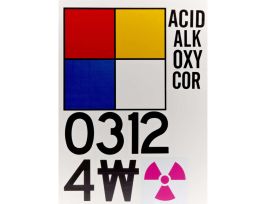 NFPA Placard System Kit, 15" H x 15" W x 0.004" D