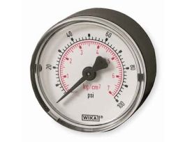 1.5" Standard Pressure Gauge, 0 to 100 psi, Back Mount