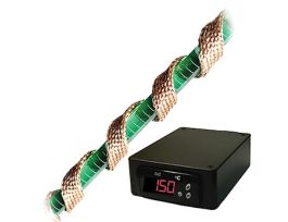 Fiberglass Insulated Heating Tape with SDC Temperature Controller, 482C Max, 1.00 in x 1 ft (25mm x 0.3m), 105 watts; 120V