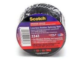 3M™ Linerless Electrical Rubber Tape 2242, Variable Width x 15 ft, 1 in core, Black, 1 roll/carton