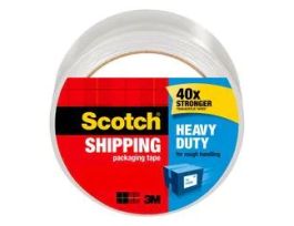 Scotch® Heavy Duty Shipping Packaging Tape 3850S-LR3, 1.88 in x 38.2 yd (48 mm x 35 m)