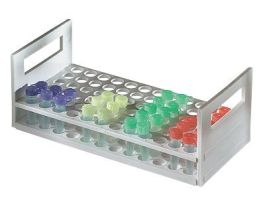 Serum vial rack for 10- to 13-mm vials