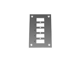 Thermocouple Mounting Panel, Vertical, Mini Connectors; 5 Circuits