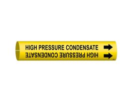 High Pressure Condensate Pipe Marker, 2" H x 2" W, Fits Pipes 2.5" Dia. Thru 3.875" Dia.