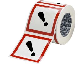 GHS Acute Toxic Picto Label, 4" H x 4" W x .035" D
